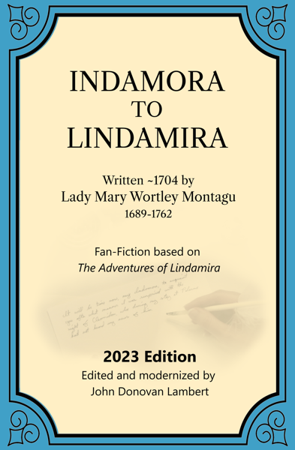 Book cover for Indamora to Lindamira.